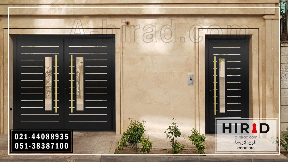 نصب درب لاریسا نفر رو و نصب درب پارکینگ لاریسا هیراد