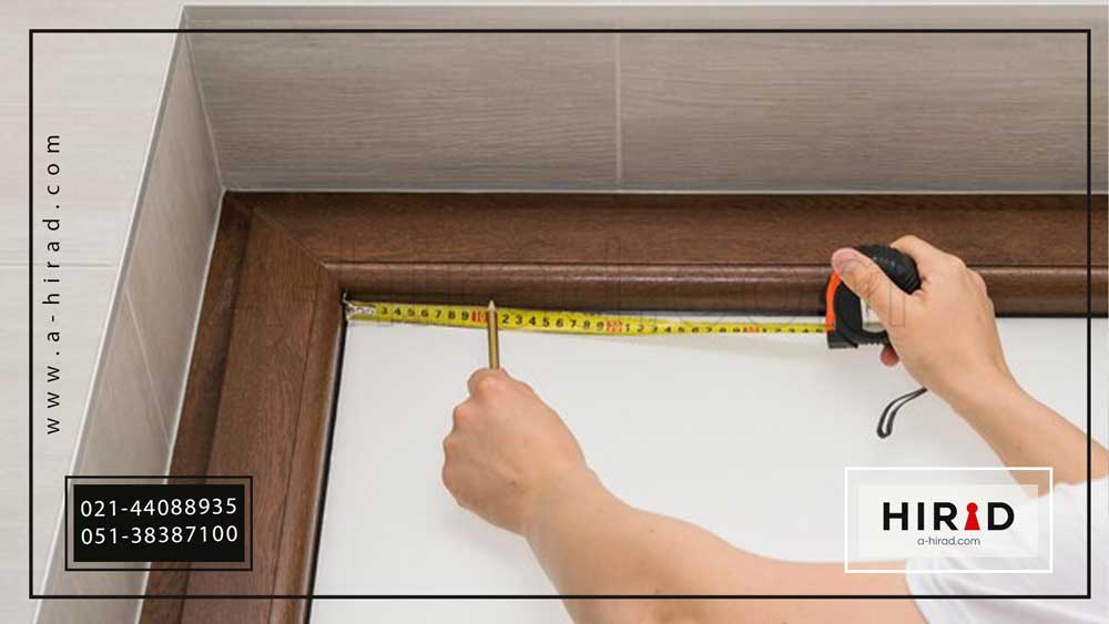 روش اندازه گیری درب اتاقی با چهارچوب