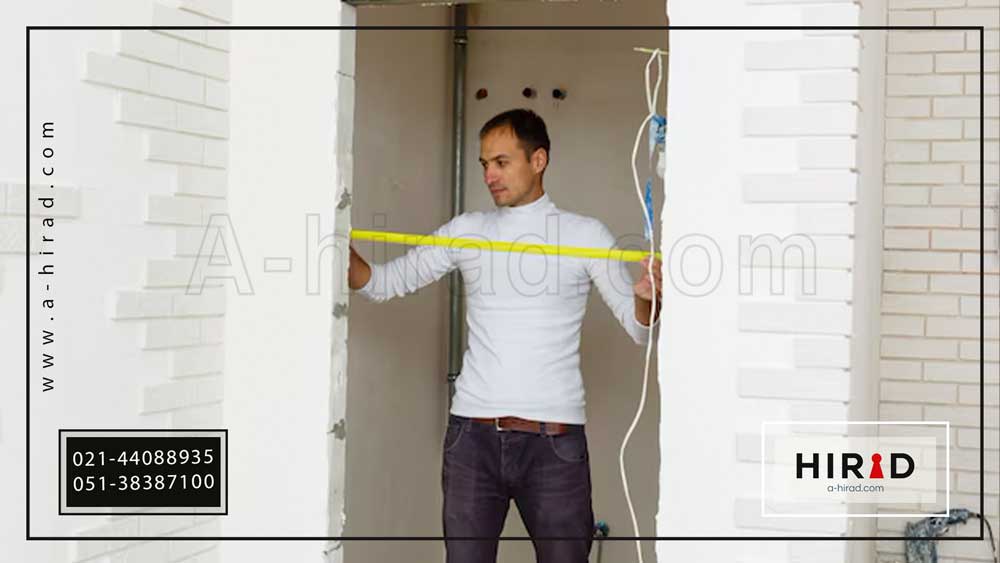 روش اندازه گیری ابعاد درب اتاقی با چهارچوب و بدون چهارچوب
