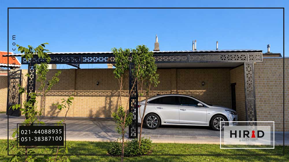 سایبان سفارشی خودرو کد C-020 | پارکینگ 4 ماشین