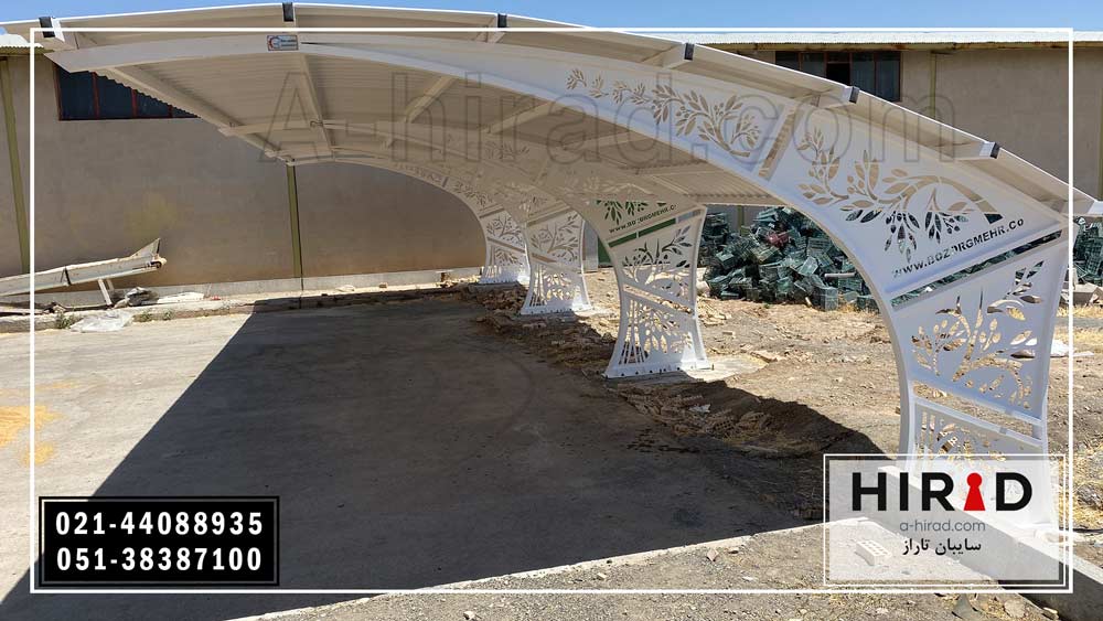 سایبان خودرو با پوشش upvc با کیفیت