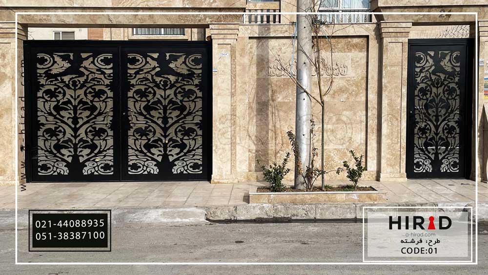 درب ویلایی CNC کد 2001 (طرح فرشته)