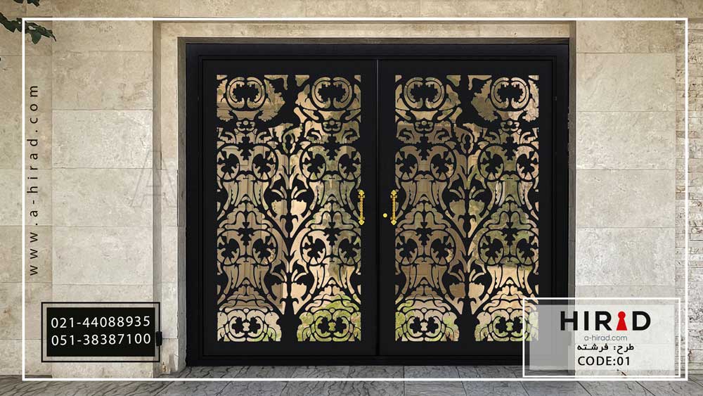 درب ویلایی فلزی طرح فرشته