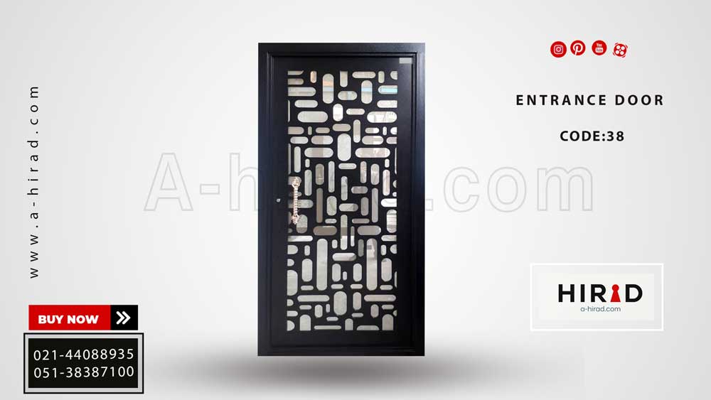 درب فلزی تک لنگه کد 1038 طرح لگو