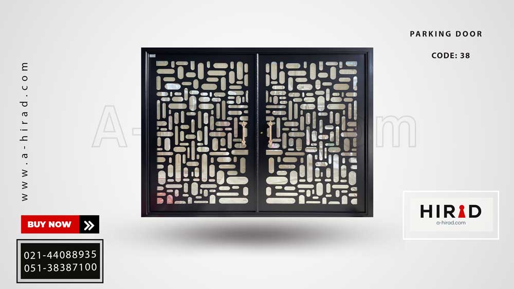 درب فلزی لیزری دو لنگه کد 2038 طرح لگو