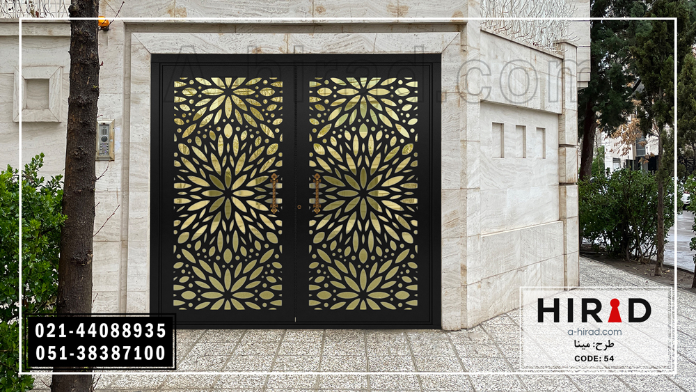 درب پارکینگ دو لنگه با قابلیت وصل شدن به ریموت کنترل هوشمند