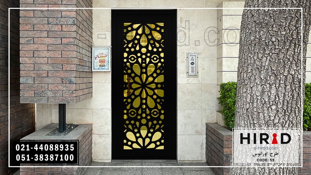 درب فلزی مدرن و ساده هیراد کد 1055
