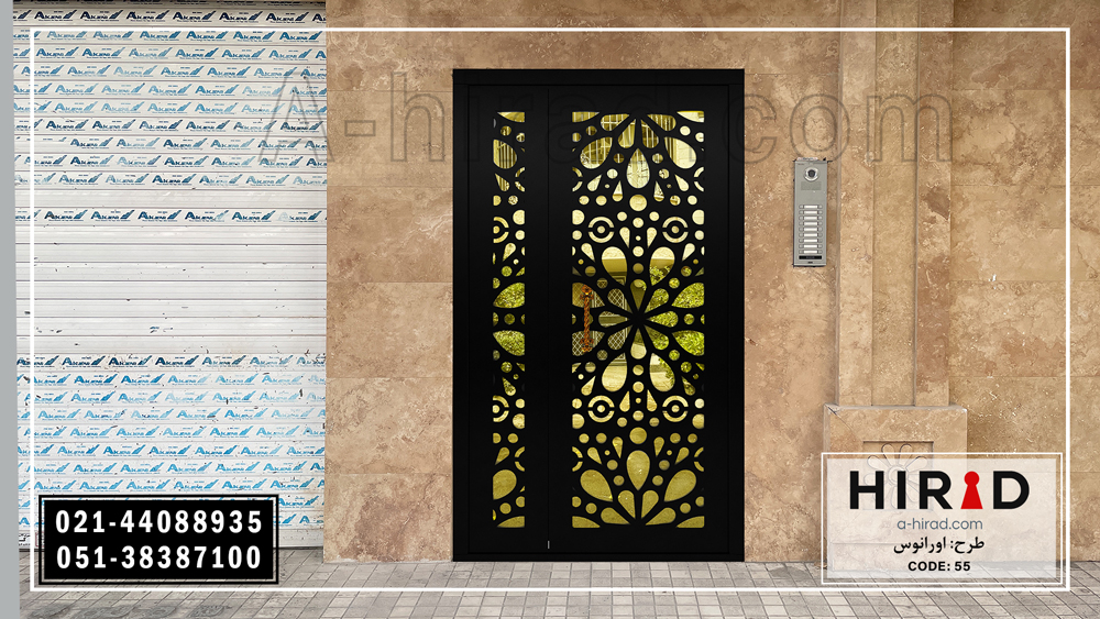 درب فلزی با ابعاد یک و نیم لنگه ساخت شرکت هیراد