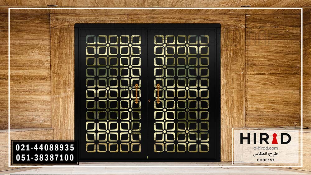 درب فلزی جدید هیراد با ابعاد دو لنگه ویژه ورودی پارکینگ ساختمان 