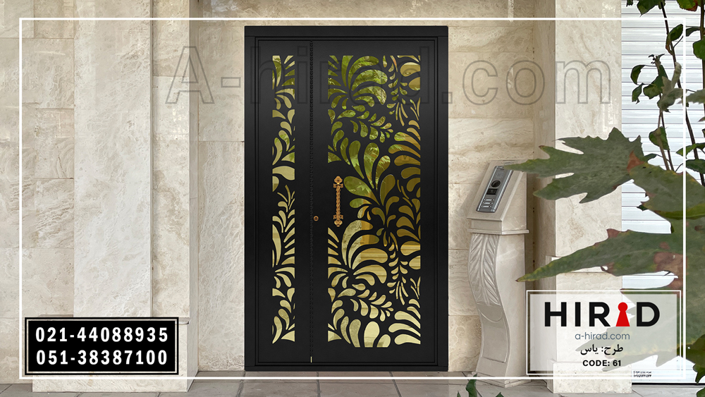 درب حیاط یک و نیم لت تولید شرکت هیراد زیبا و با کیفیت 