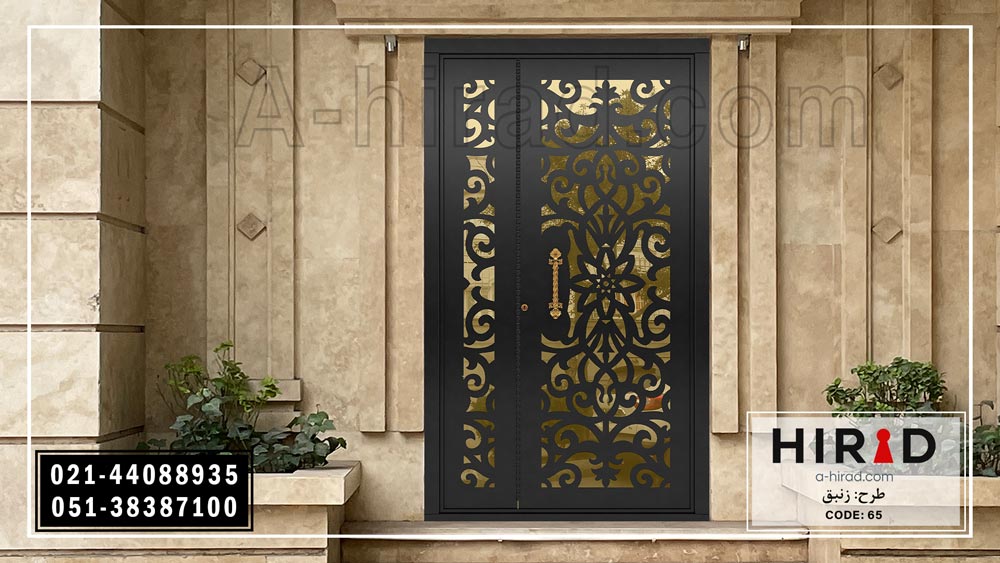 درب جدید فلزی با ابعاد یک و نیم لنگه کد 1565