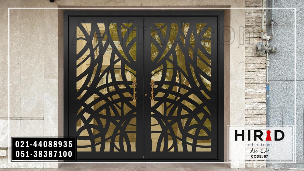 درب فلزی پارکینگی تولید هیراد دارای نشان استاندارد 
