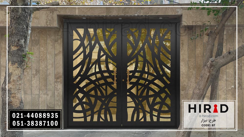 درب پارکینگ فلزی جدید هیراد با قابلیت نصب جک 