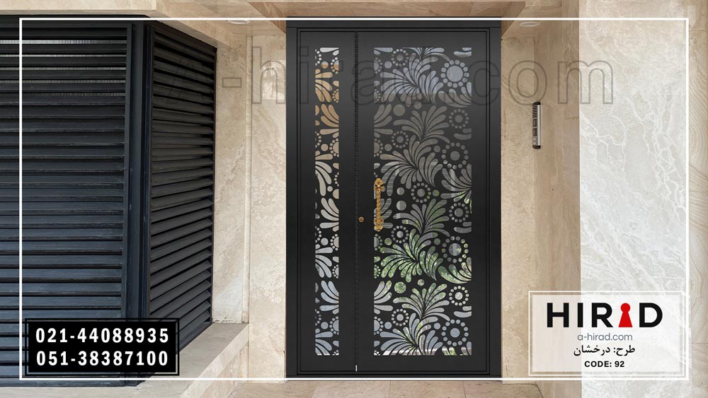 درب فلزی با ابعاد یک و نیم لت ویژه ورودی لابی 