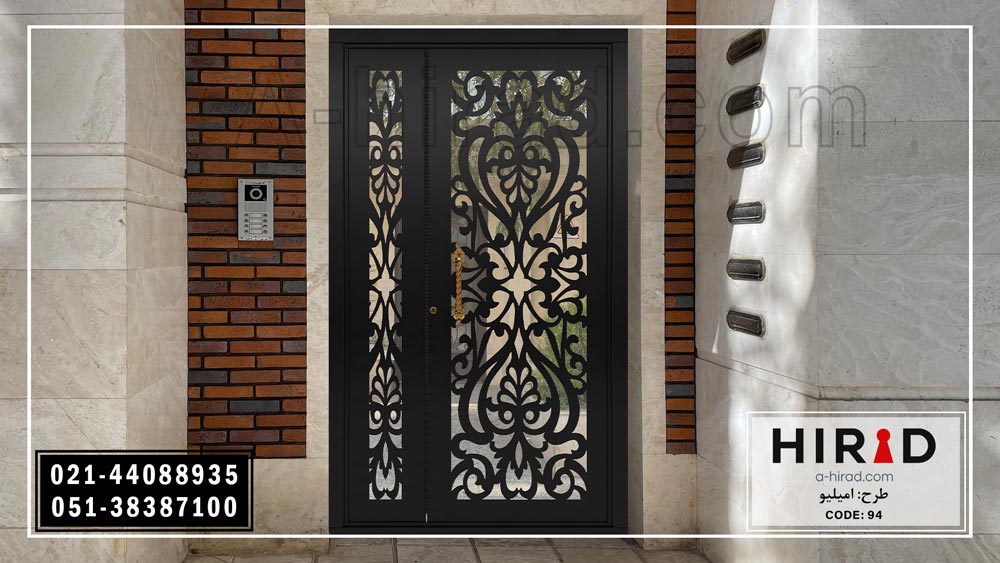 درب لابی با ابعاد استاندارد تولید شرکت هیراد کد 1594