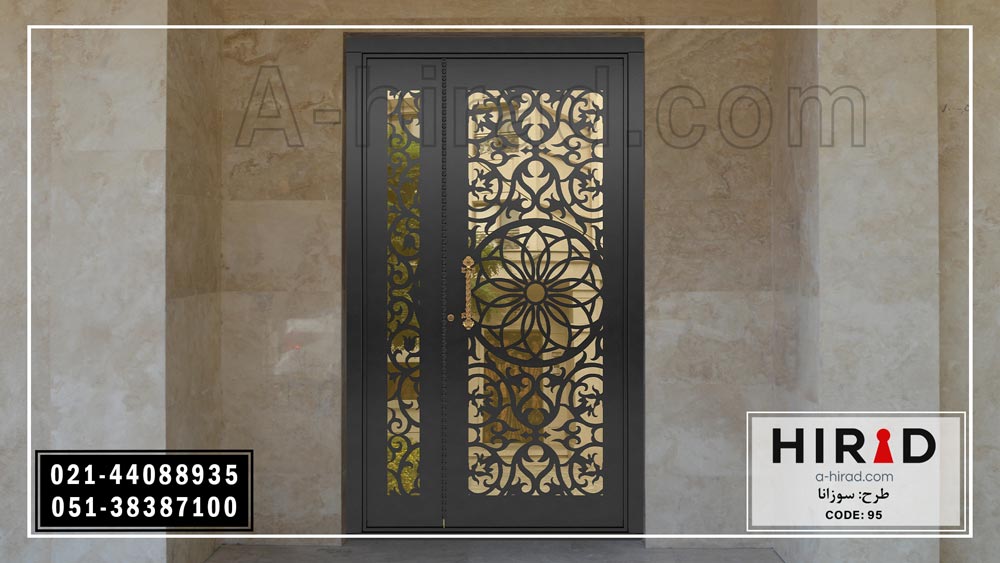 درب فلزی یک و نیم لت هیراد ویژه درب لابی 