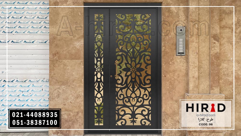 درب فلزی لیزری کد 1596 با ضخامت ورق 3 میلیمتر 