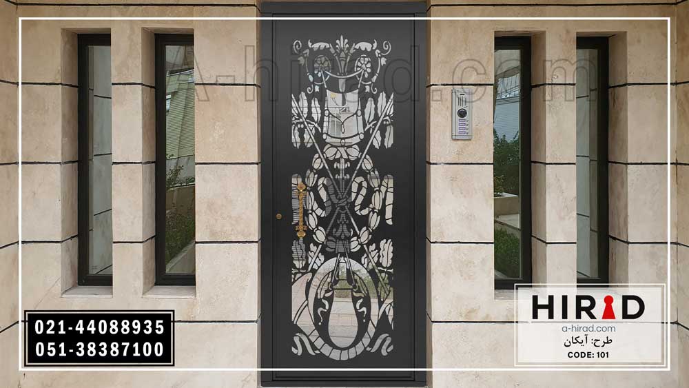 درب مدرن و جدید کد 10101طرح آیکان هیراد