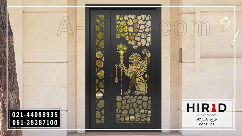 درب یک و نیم لنگه کد 15102 هیراد ( طرح پاسارگاد)