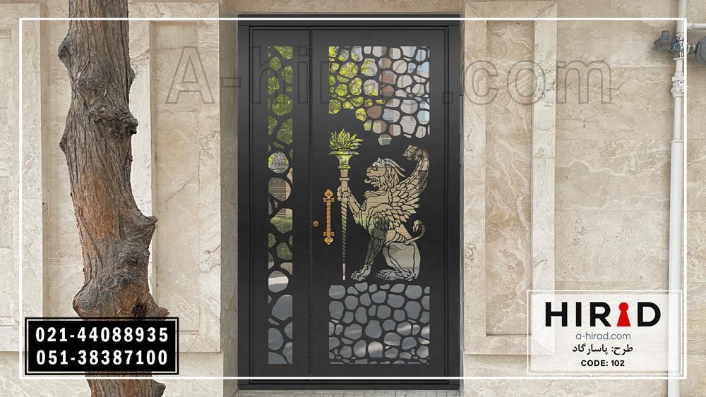 درب یک و نیم لنگه کد 15102 هیراد ( طرح پاسارگاد)