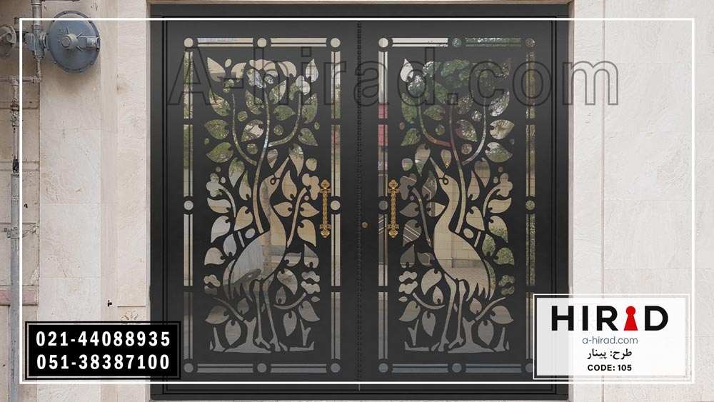 مشخصات درب آهنی شرکت هیراد مدل پینار20105