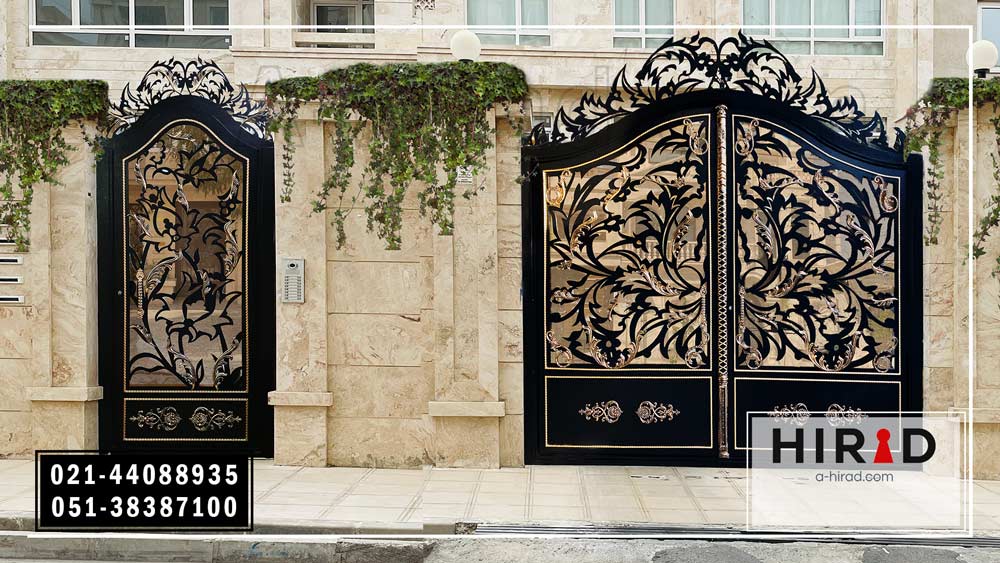 درب باغ ساده آهنی