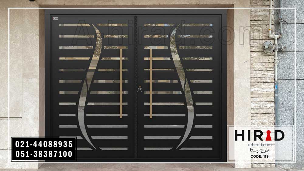 درب فلزی ریلی&nbsp; کد 20119 طرح رستا هیراد&nbsp;