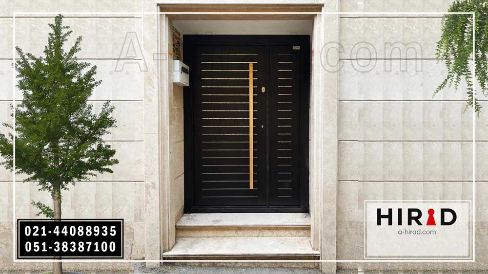 درب فلزی لیزری یک و نیم لنگه