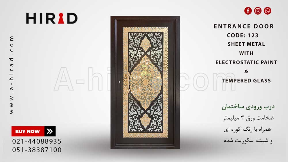 درب ورودی ساختمان طرح عمارت کد 10123