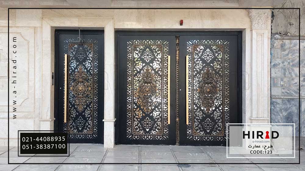 درب ورودی ساختمان طرح عمارت کد 10123