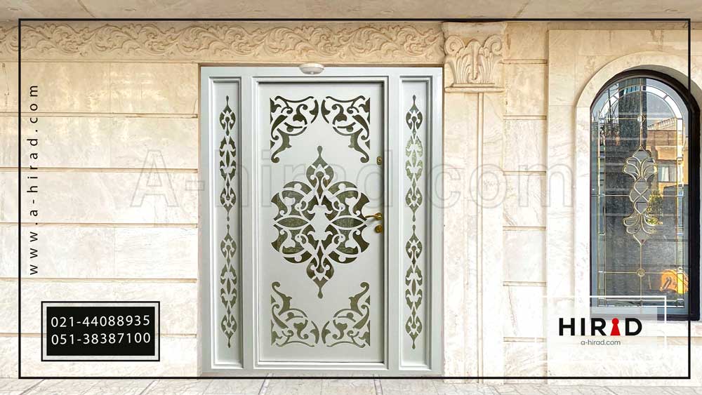 درب لابی فلزی طرح اسلیمی کد 21