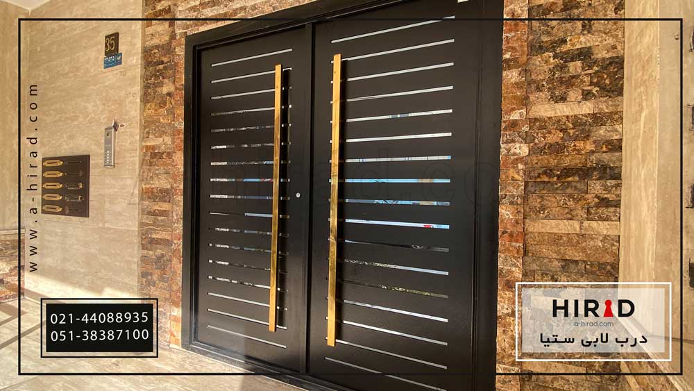 درب لابی فلزی دو لنگه طرح ستیا 121