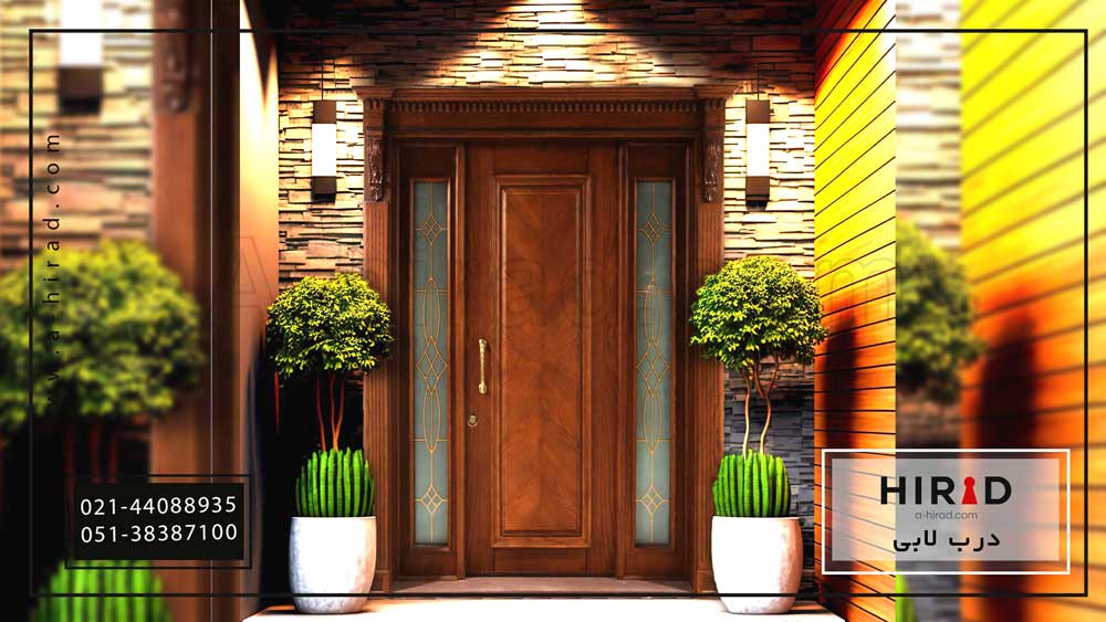 درب لابی چوبی مدرن مدل S-337