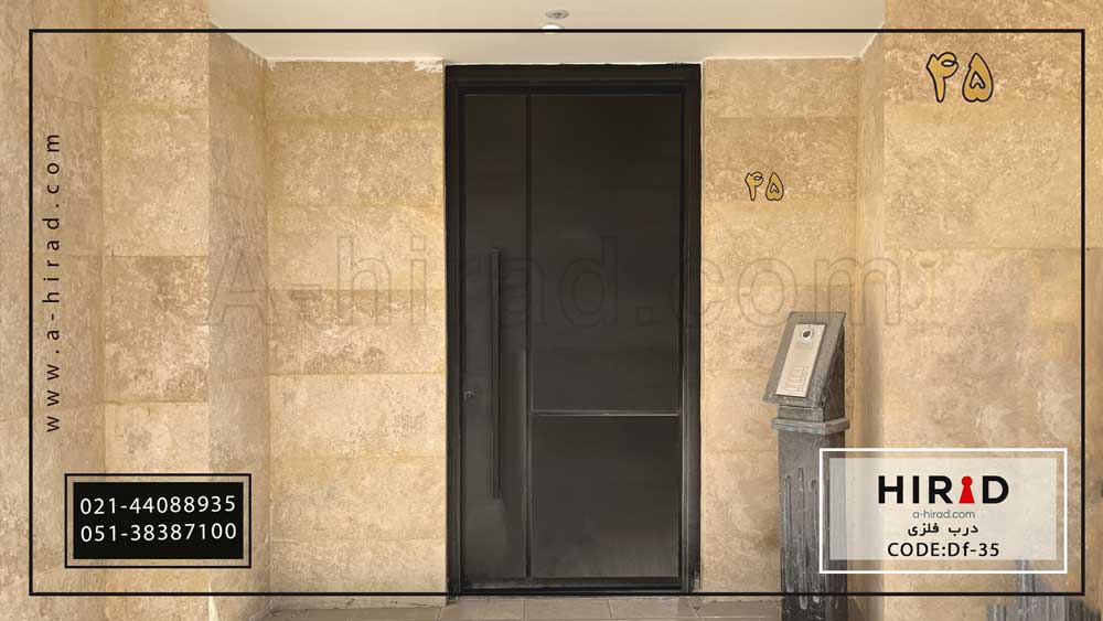 درب حیاط فلزی کد Df-35 همراه با رنگ کوره ای&nbsp;