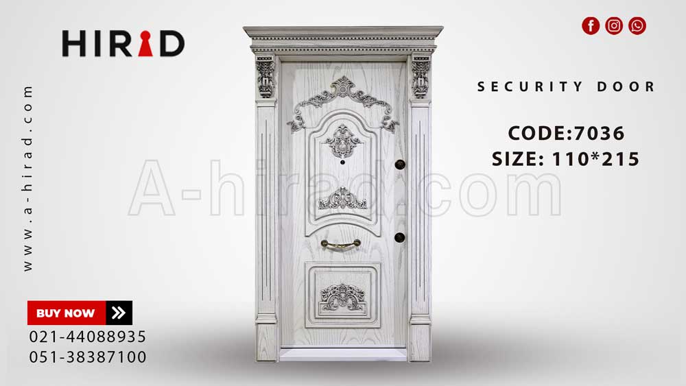 درب ضد سرقت کلاسیک، روکش بلوط کد 7036