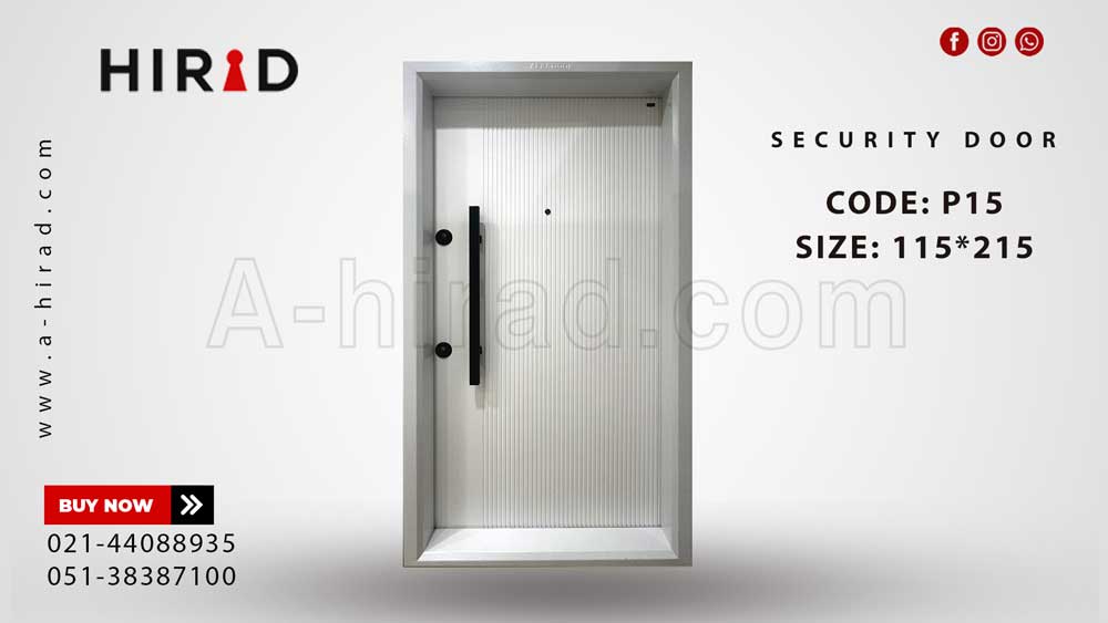 درب ورودی ضد سرقت سفید