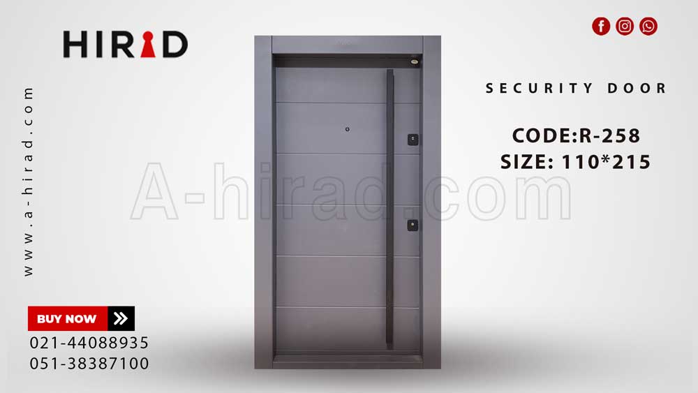 درب ضد سرقت سفید مدرن R-258