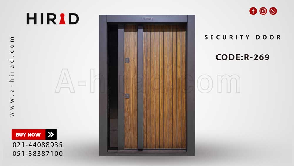 درب ضد سرقت چوبی سری R269