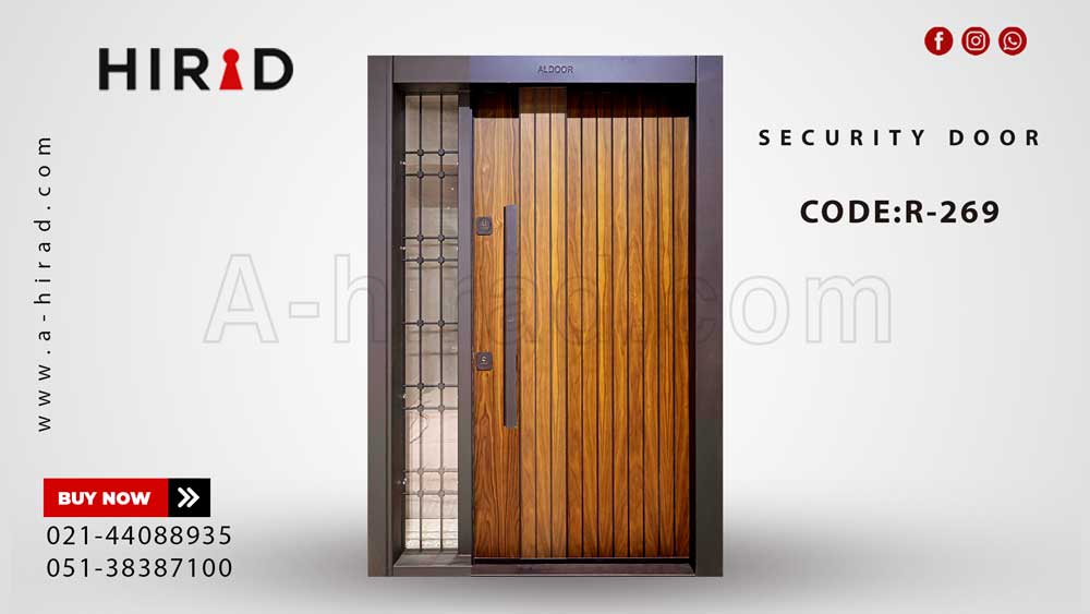 درب ضد سرقت چوبی سری R269