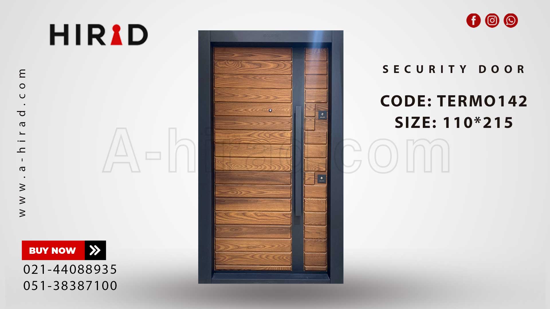 درب ضد سرقت ترموود ترک مدل TERMO142