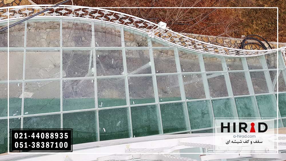 کف شیشه ای با شیشه های لمینت شده با استحکام بالا 