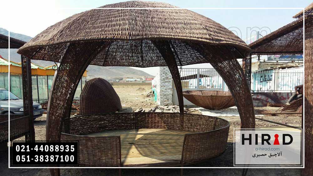 آلاچیق حصیری مناسب برای باغ و ویلا 
