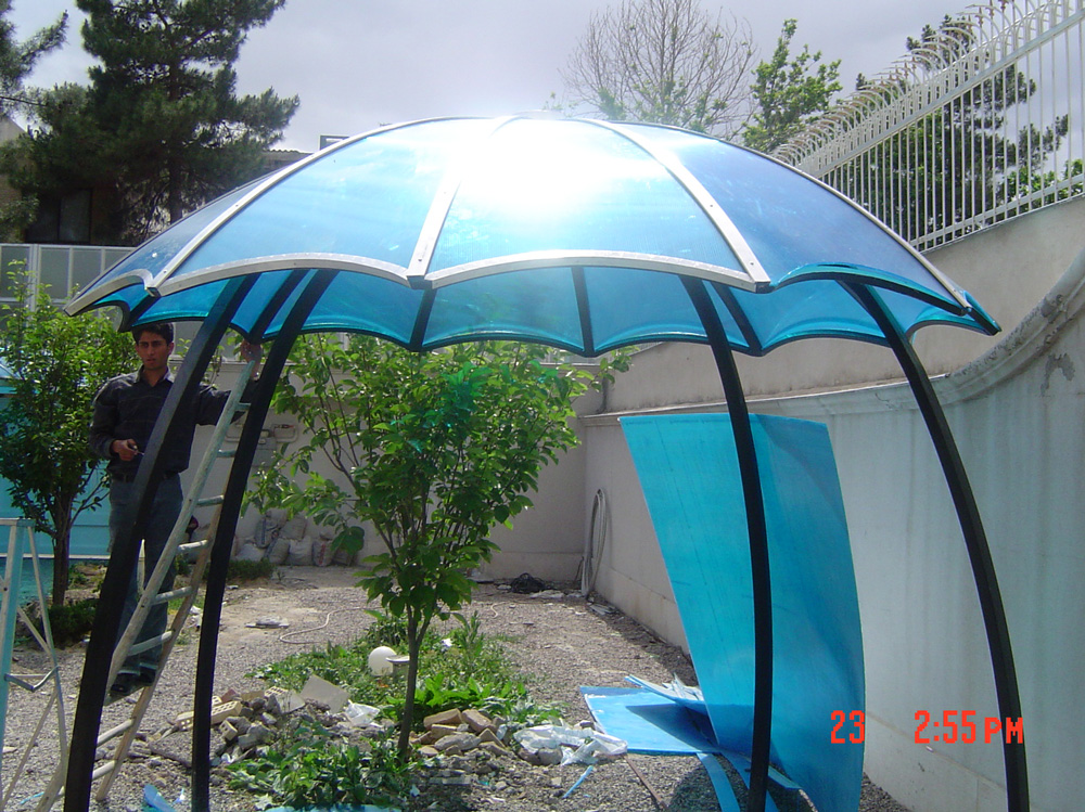 مزایای آلاچیق با پوشش پلی کربناتی: