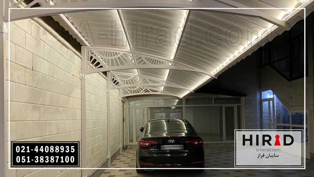 روش ساخت سایبان فلزی شیک و زیبا