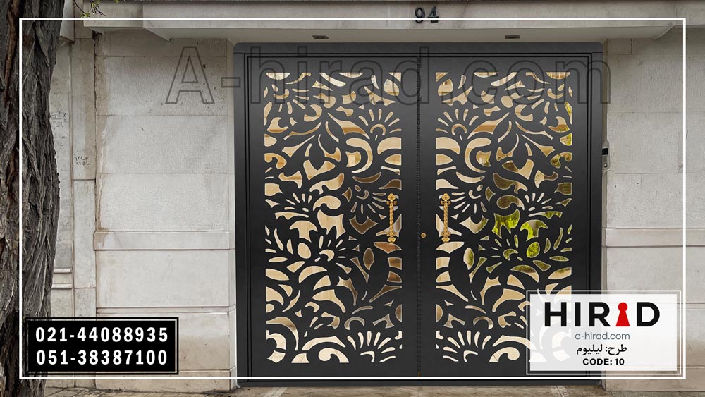 درب دولنگه شیک و زیبا برای ورودی پارکینگ