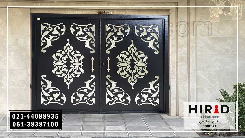 درب با ابعاد دو لنگه ویژه پارکینگ مدل 2021 هیراد