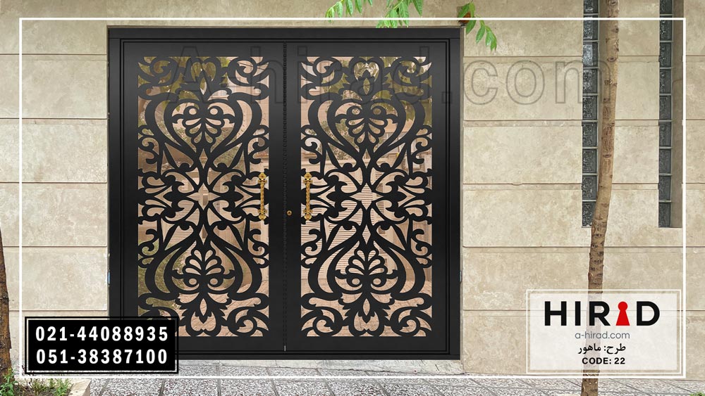 فروش درب فلزی دو لنگه هیراد با تحویل فوری
