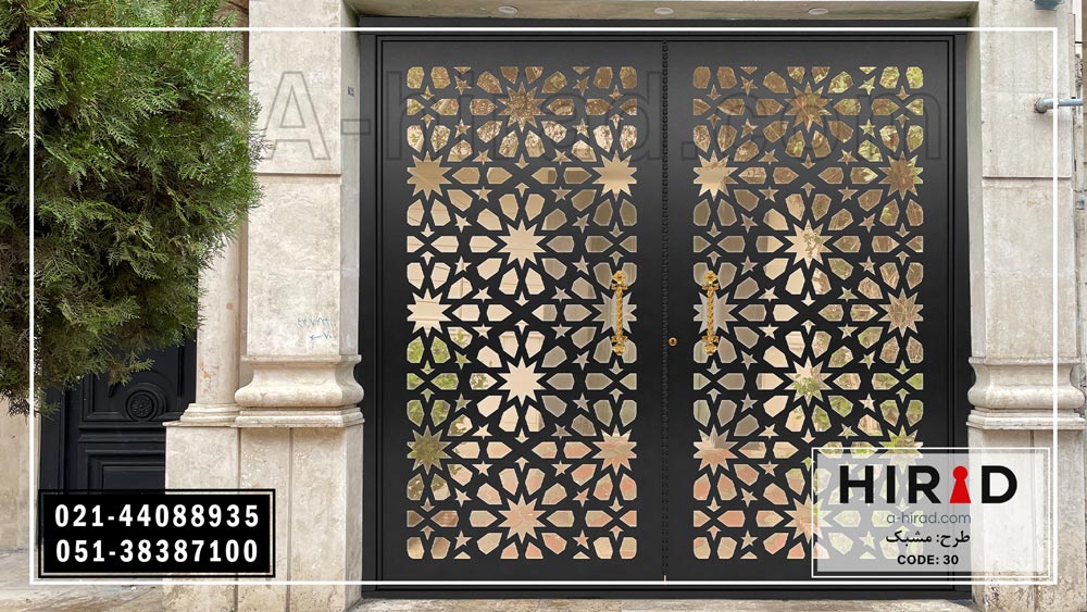 فروش درب فلزی دو لنگه هیراد ویژه پارکینگ 