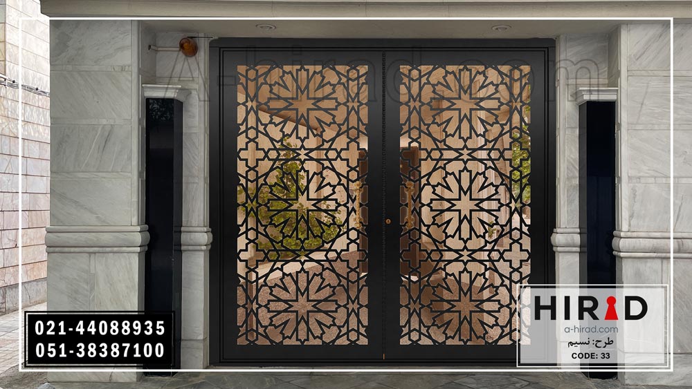 درب فلزی لیزری کد 2033 جدید هیراد