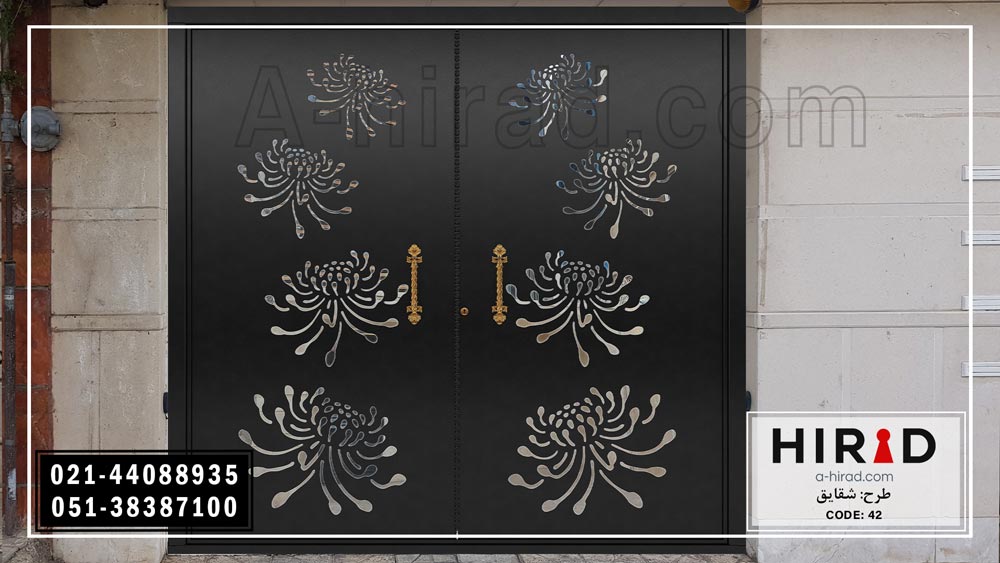 فروش درب باغ هیراد با چهارچوب فلزی کد 2042